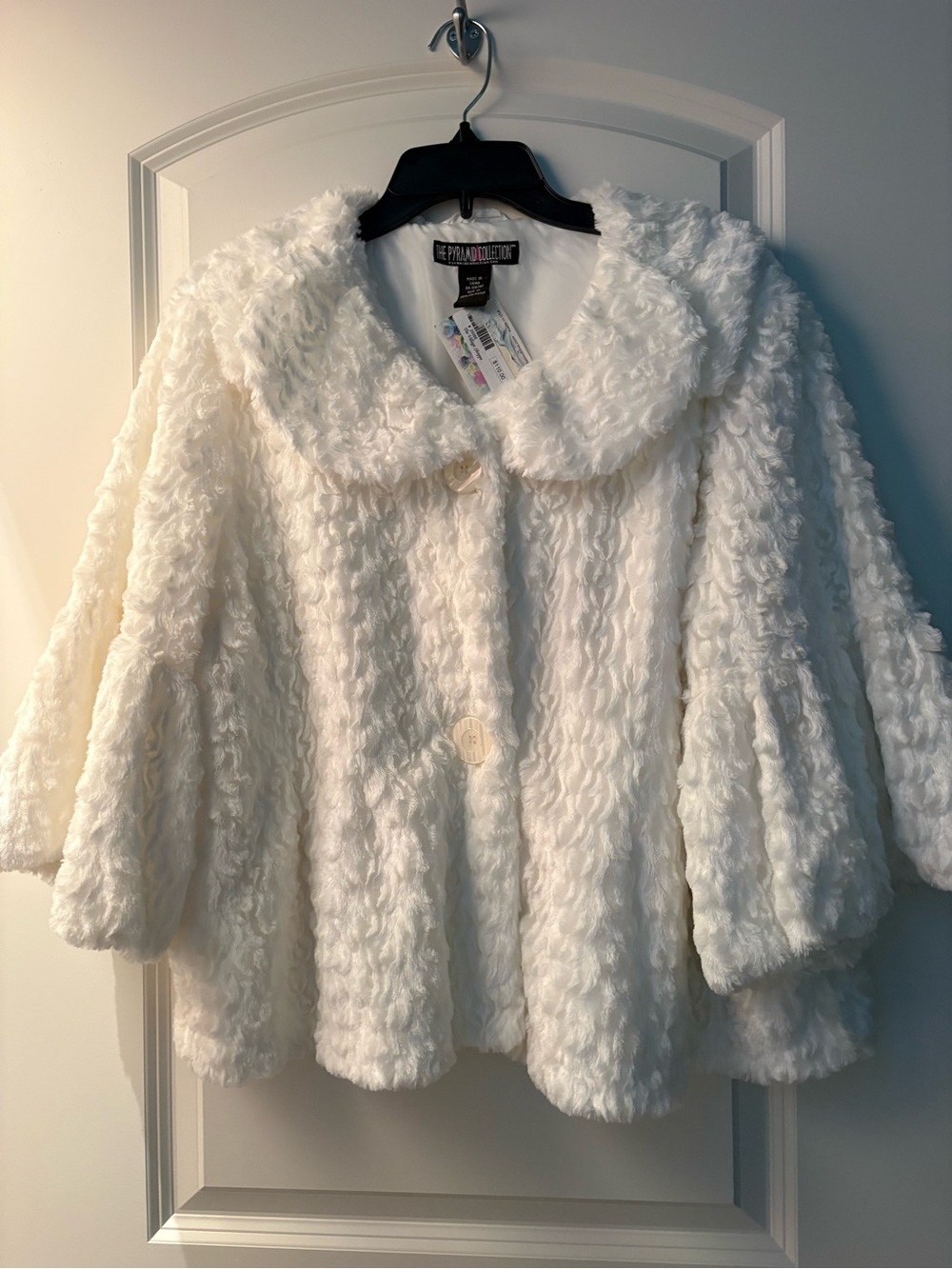 NWT White Faux Fur Jacket